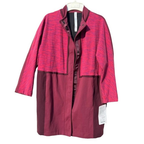 Nwt Lululemon Berry Cocoon Car Berry Coat Size small new 4 6 - Picture 3 of 6